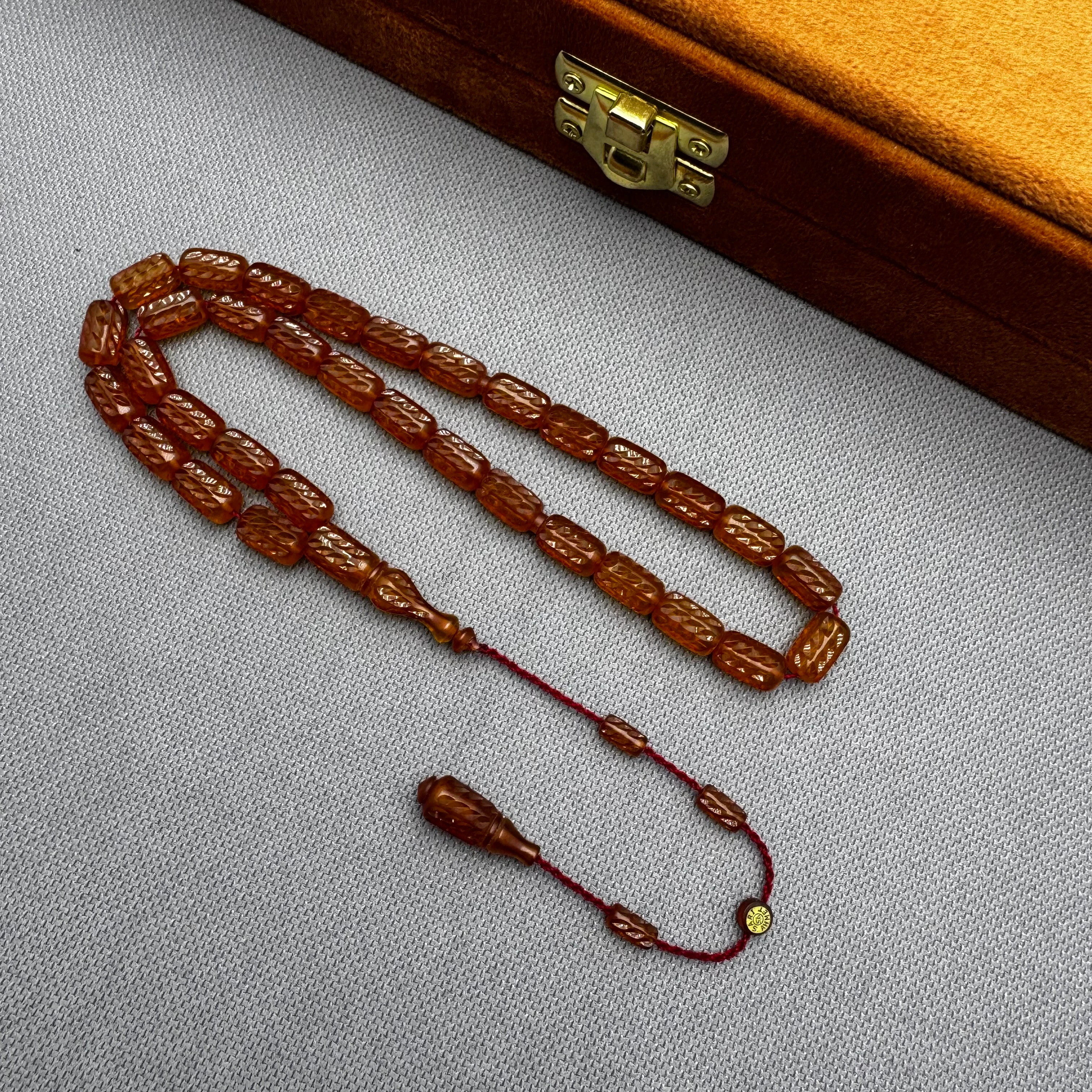 Ahmet SARI Usta İşçilikli Özel Kalem Tasarım Sıkma Kehribar